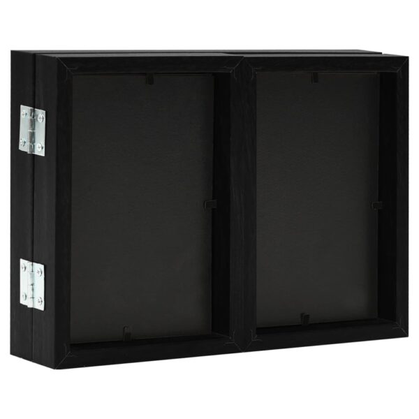 Moldura com três dobras 22x15 cm+2x(10x15 cm) preto - Image 4
