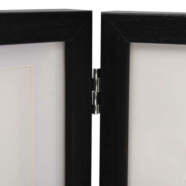 Moldura com três dobras 22x15 cm+2x(10x15 cm) preto - Image 5
