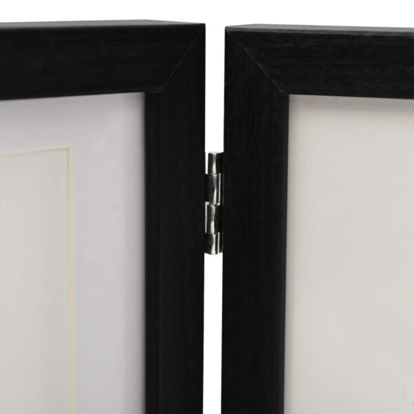 Moldura com três dobras 28x18 cm+2x(13x18 cm) preto - Image 5