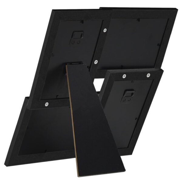 Moldura para 4x(10x15 cm) fotografias MDF preto - Image 4