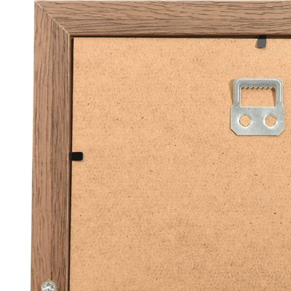 Moldura para 10 (10x15 cm) fotografias MDF castanho-claro - Image 5