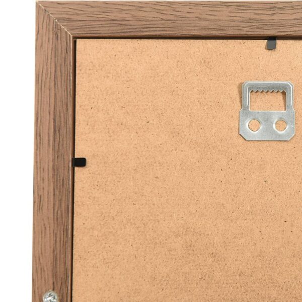 Moldura para 10 (13x18 cm) fotografias MDF castanho-claro - Image 5