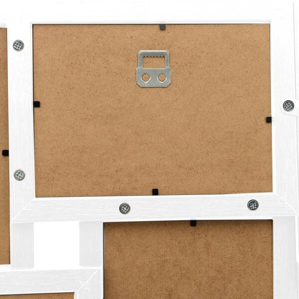 Moldura para 24 (10x15 cm) fotografias MDF branco - Image 5