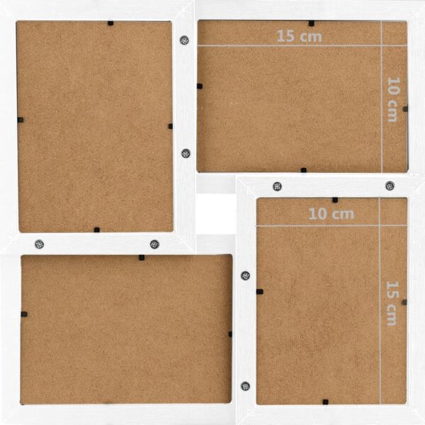 Moldura para 24 (10x15 cm) fotografias MDF branco - Image 6