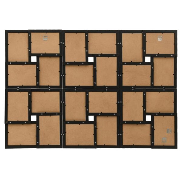 Moldura para 24 (13x18 cm) fotografias MDF preto - Image 3
