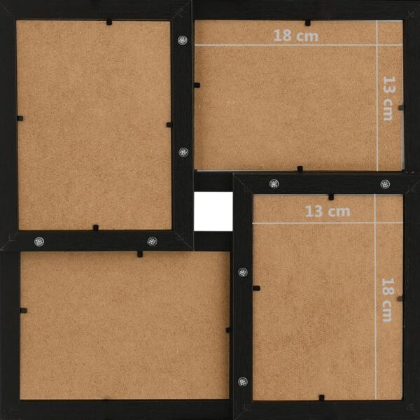 Moldura para 24 (13x18 cm) fotografias MDF preto - Image 6