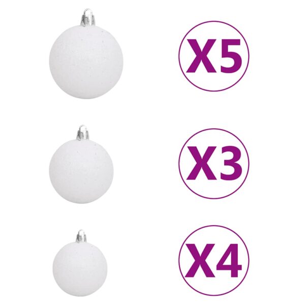 Meia árvore Natal artificial pré-iluminada c/ bolas verde - Image 11