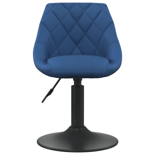 Cadeiras de jantar giratórias 2 pcs veludo azul - Image 3
