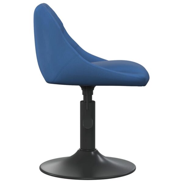 Cadeiras de jantar giratórias 2 pcs veludo azul - Image 4