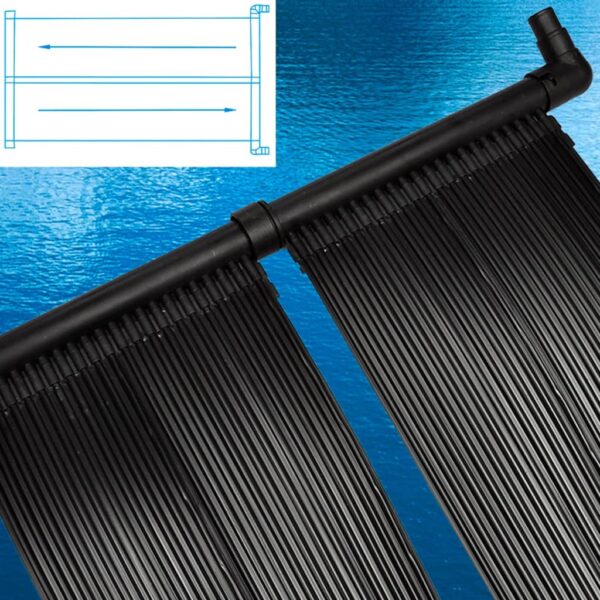Painéis aquecedores solares de piscina 6 pcs 80x620 cm - Image 3