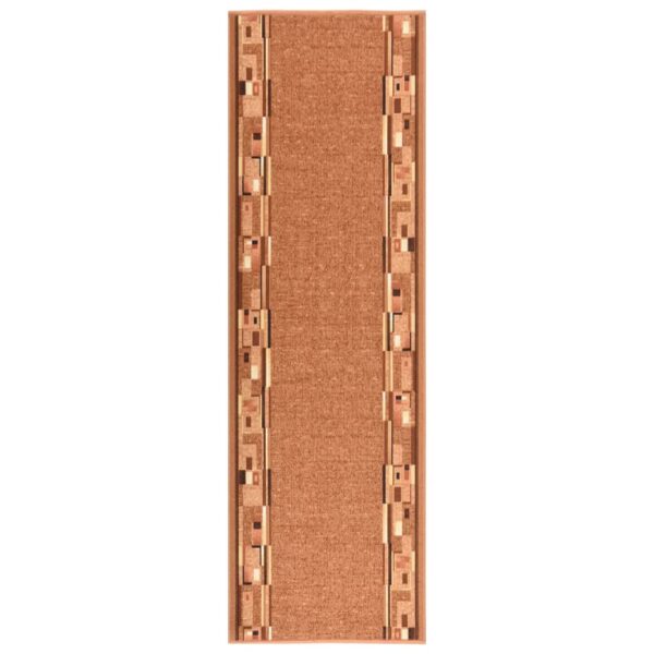 Tapete/passadeira antiderrapante 67x250 cm castanho
