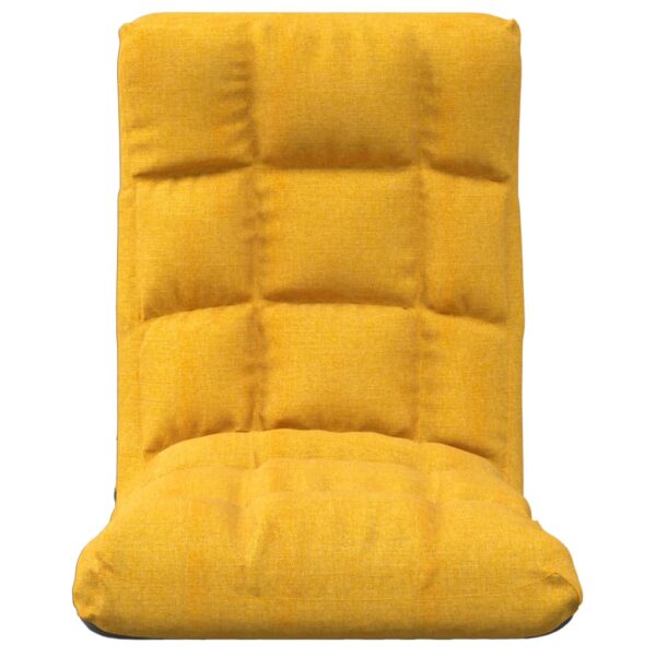 Colchão/cadeira de piso dobrável tecido amarelo mostarda - Image 2