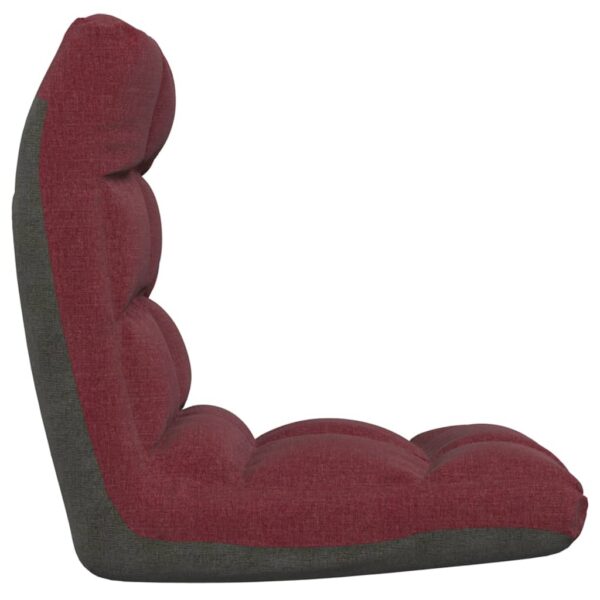 Colchão/cadeira de piso dobrável tecido vermelho tinto - Image 3