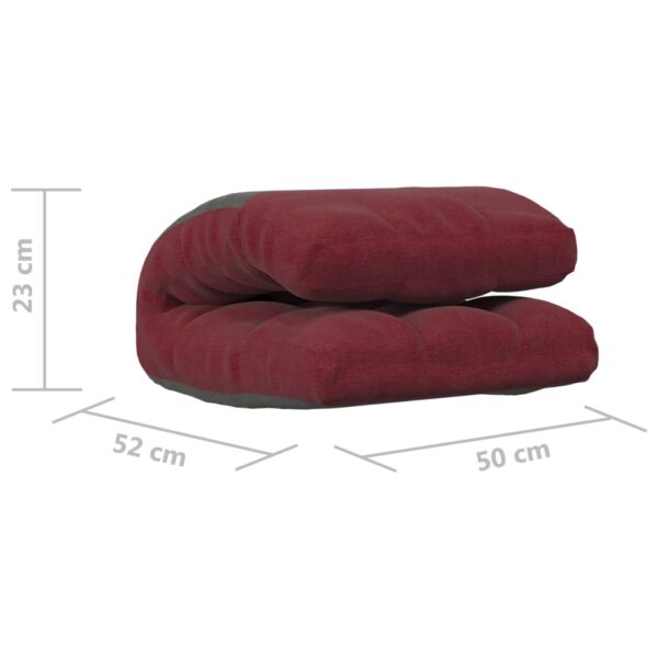 Colchão/cadeira de piso dobrável tecido vermelho tinto - Image 8