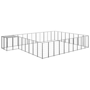 Canil 25,41 m² aço preto