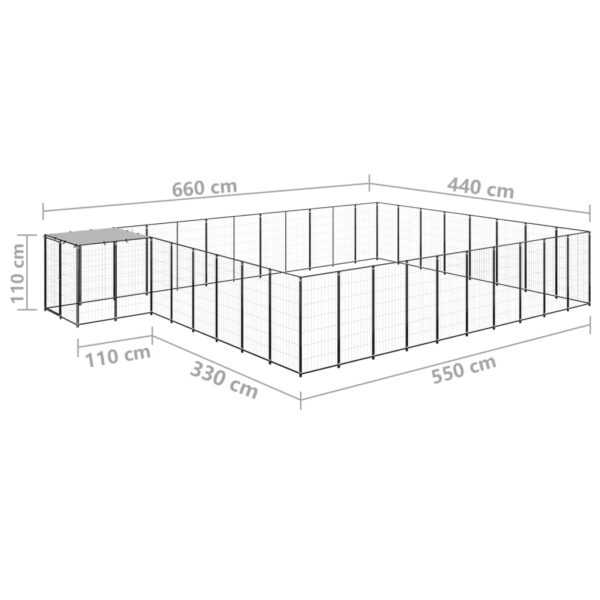 Canil 25,41 m² aço preto - Image 6