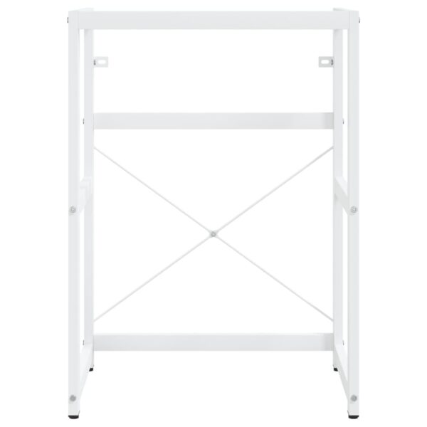 Estrutura p/ lavatório casa de banho ferro 59x38x83 cm branco - Image 2