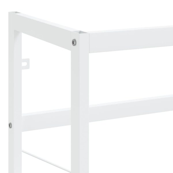 Estrutura p/ lavatório casa de banho ferro 59x38x83 cm branco - Image 5