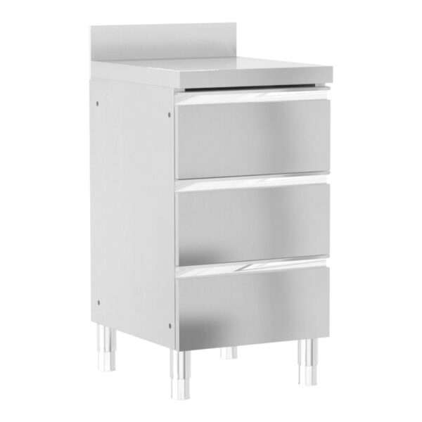 Armários de cozinha comerciais 3 pcs aço inoxidável - Image 3