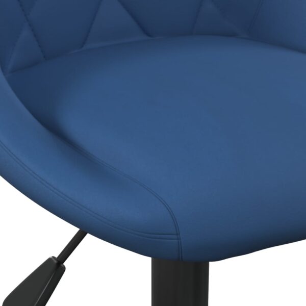 Cadeiras de jantar giratórias 4 pcs veludo azul - Image 7