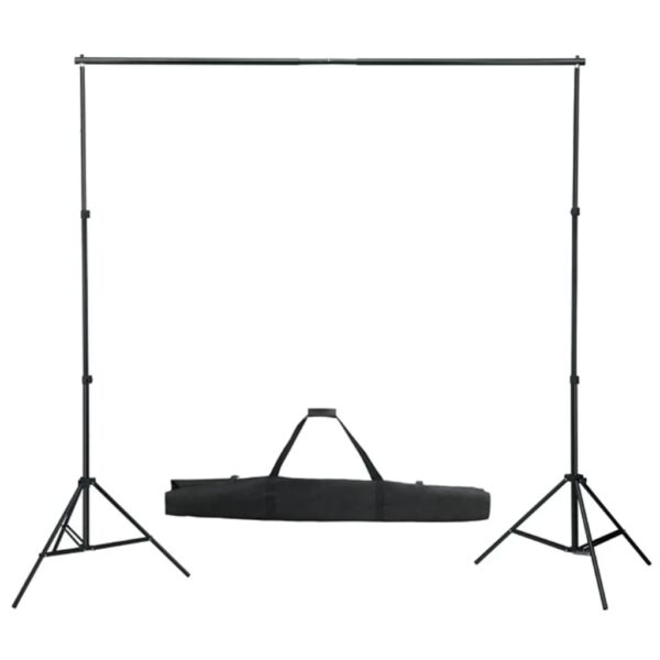 Kit de estúdio fotográfico com conjunto de iluminação e fundo - Image 3