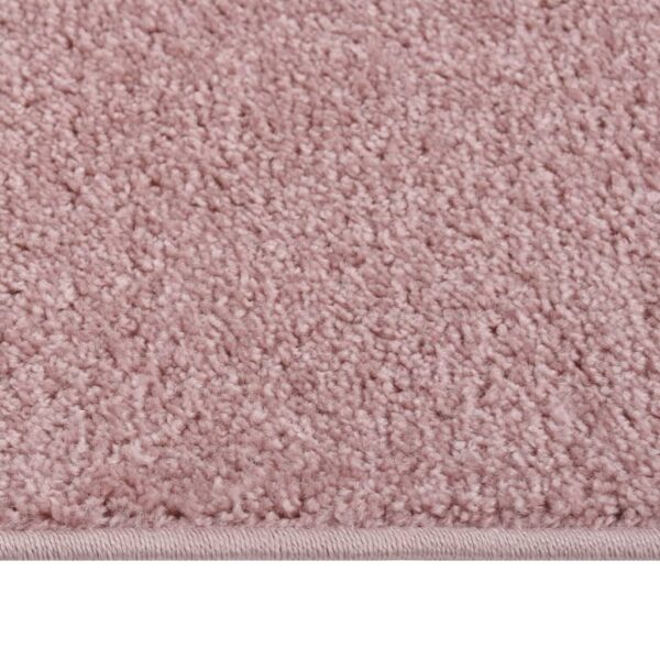 Tapete de pelo curto 80x150 cm rosa - Image 2