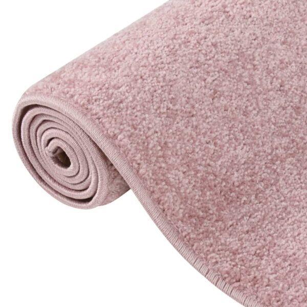 Tapete de pelo curto 80x150 cm rosa - Image 6