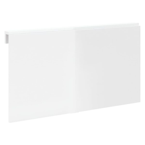 Mesa de parede dobrável derivados de madeira branco brilhante - Image 4