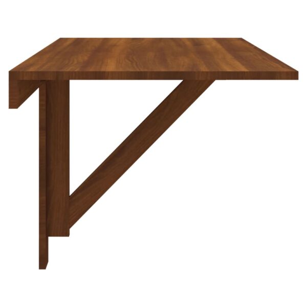 Mesa parede dobrável derivados de madeira carvalho castanho - Image 3