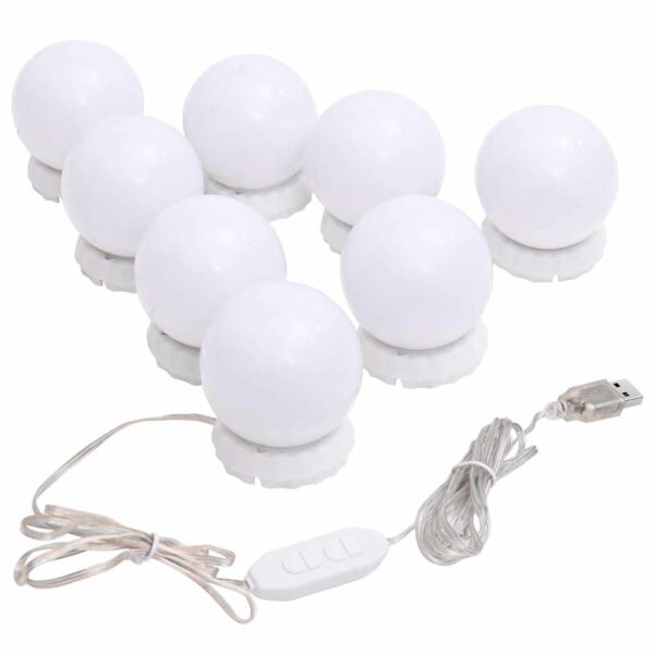 Espelho com luzes LED 80x40 cm vidro oval - Image 9