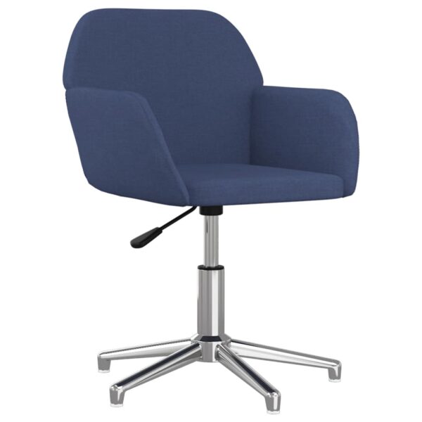 Cadeiras de jantar giratórias 2 pcs tecido azul - Image 2
