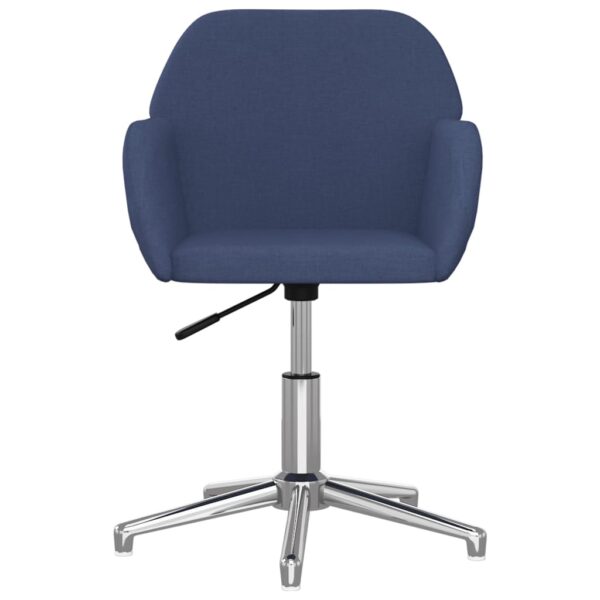 Cadeiras de jantar giratórias 2 pcs tecido azul - Image 3