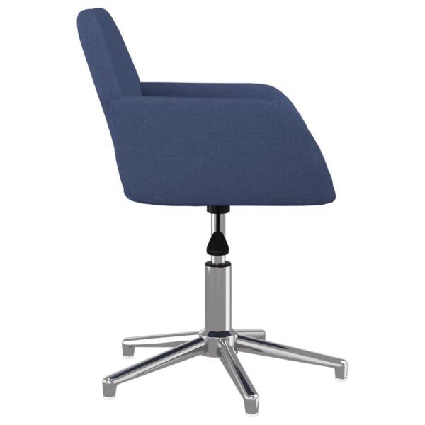 Cadeiras de jantar giratórias 2 pcs tecido azul - Image 4