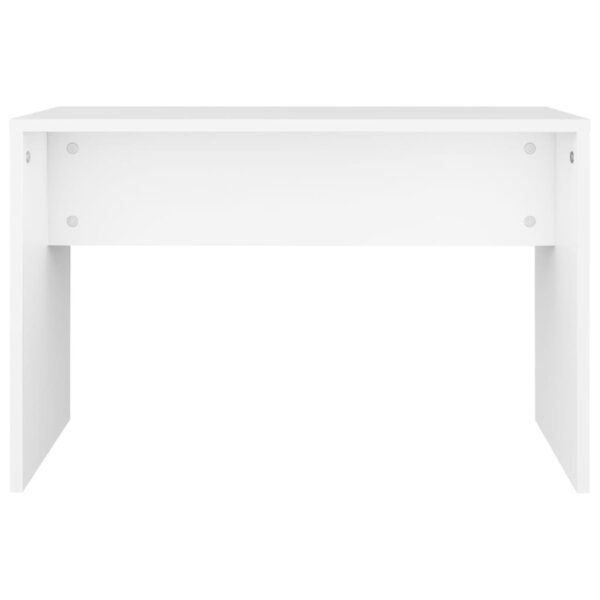 Banco de toucador 70x35x45 cm derivados de madeira branco - Image 3