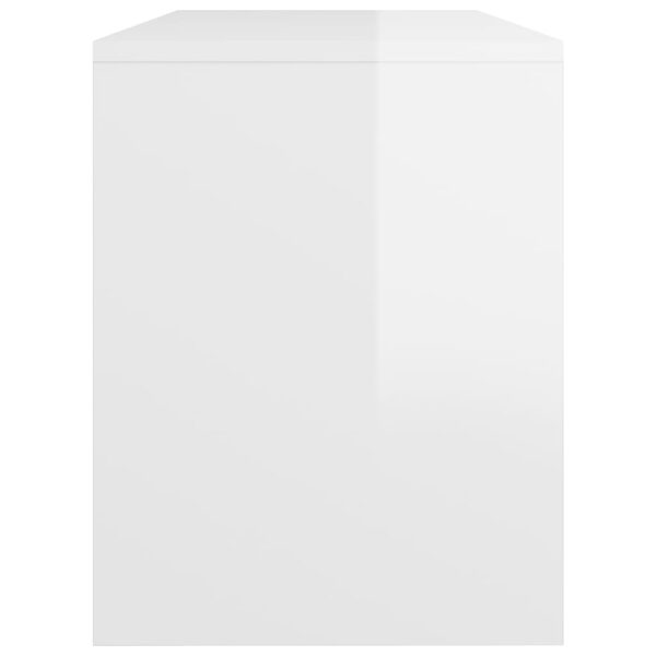 Banco toucador 70x35x45 cm madeira processada branco brilhante - Image 4