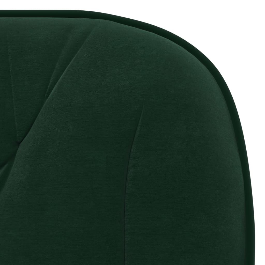 Cadeiras de jantar 2 pcs veludo verde-escuro - Image 6
