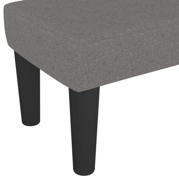 Banco 100x30x30 cm tecido cinza-escuro - Image 4