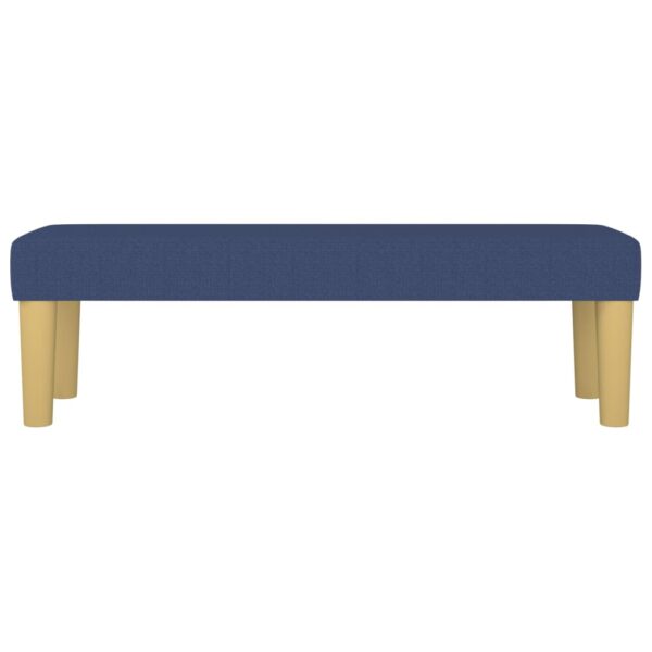 Banco 100x30x30 cm tecido azul - Image 2