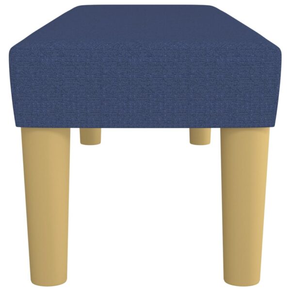 Banco 100x30x30 cm tecido azul - Image 3