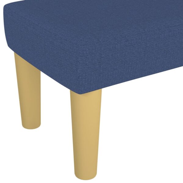 Banco 100x30x30 cm tecido azul - Image 4