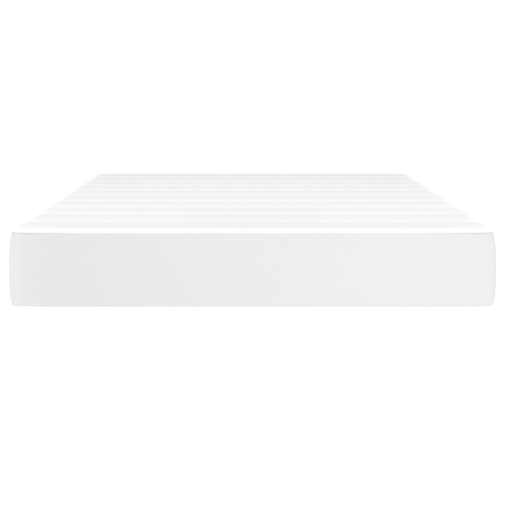 Colchão de molas ensacadas 120x200x20cm couro artificial branco - Image 2