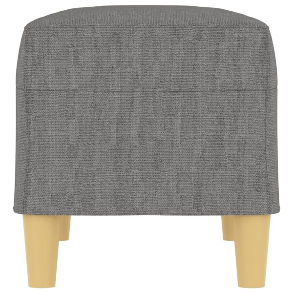 Banco 70x35x41 cm tecido cinzento-escuro - Image 3
