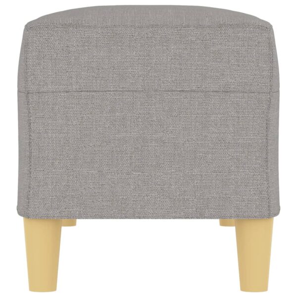 Banco 100x35x41 cm tecido cinza-claro - Image 3