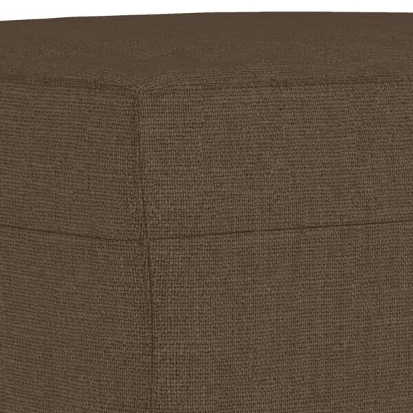 Banco 100x35x41 cm tecido castanho - Image 4