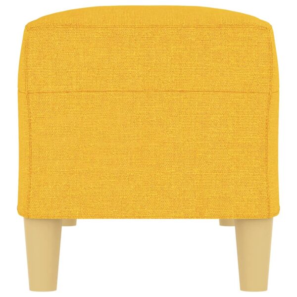 Banco 100x35x41 cm tecido amarelo-claro - Image 3