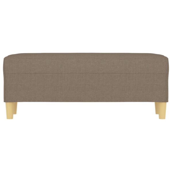 Banco 100x35x41 cm tecido cinza-acastanhado - Image 2