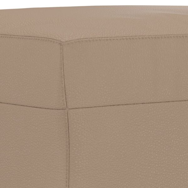 Banco 70x35x41 cm couro artificial cor cappuccino - Image 4