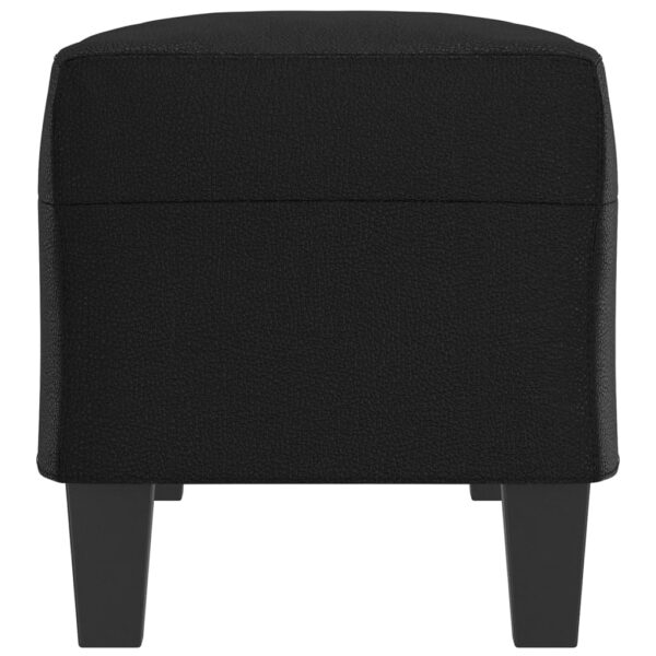 Banco 100x35x41 cm couro artificial preto - Image 3