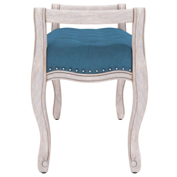 Banco 110x45x60 cm veludo azul - Image 3