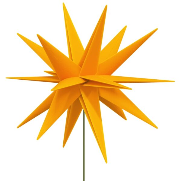 Luzes de Natal com espigões 3 pcs LED dobrável 35 cm amarelo - Image 5